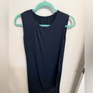 Elegant Navy Sleeveless dress